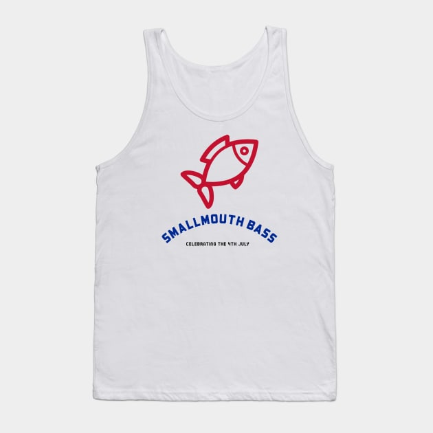 Smallmouth Bass : Celebrating the 4th July Tank Top by lildoodleTees